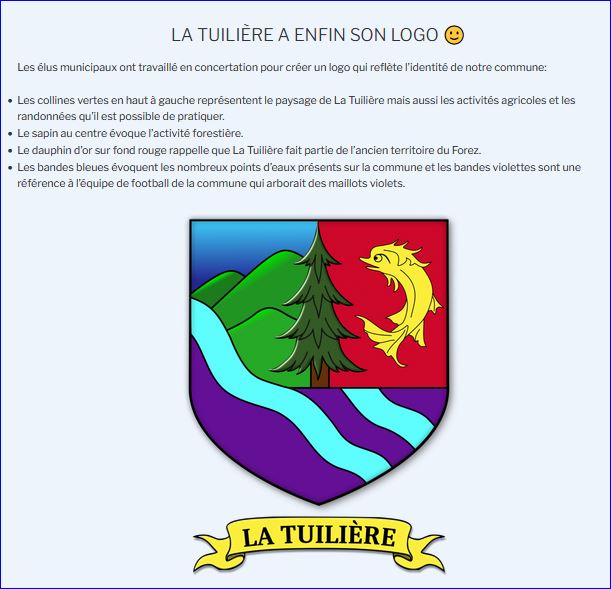 Pseudo-blason de LA TUILIERE
