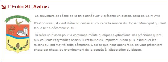Pseudo-blason de SAINT AVIT
